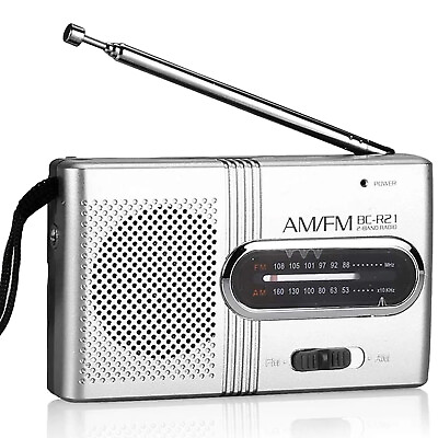 #ad Portable AM FM Receiver Mini Radio Slim Pocket Compact Portable Small Radio G3A3 $9.89
