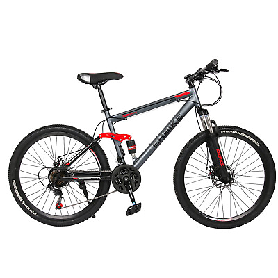 #ad Men Full Suspension Mountain Bike 26 Inch Wheels 21 Speed MTB Road Bike Bicycle $277.34