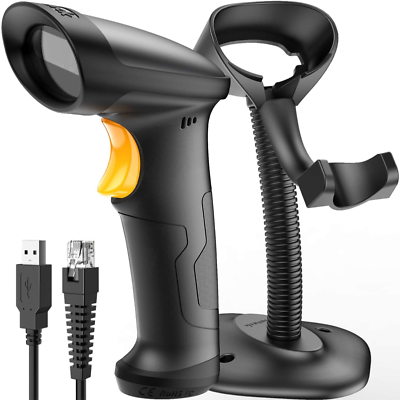 Barcode Scanner Inateck USB Barcode Scanner with Stand 1D Wired BCST 33 $45.99