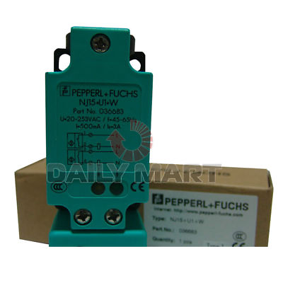 #ad NEW PepperlFuchs NJ15U1W Inductive Sensor 15mm Comfort Series $37.70