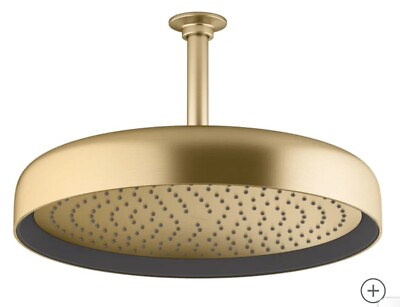 #ad Kohler Statement K 26292 2MB 14” RainFall Shower Head Brushed Moderne Brass New $658.00