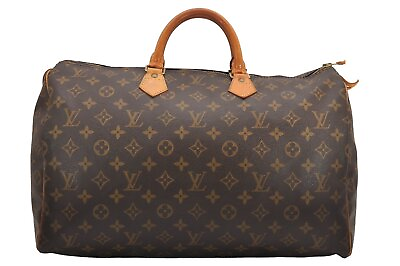 #ad Authentic Louis Vuitton Monogram Speedy 40 Hand Boston Bag M41522 LV 1159J $710.00