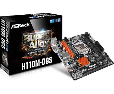 #ad ASRock Motherboard Micro ATX DDR4 LGA 1151 H110M DGS $91.93