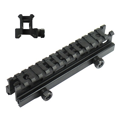 Tactical See Thru Flat Top 1quot; Riser Scope Mount for Picatinny Rail $11.57