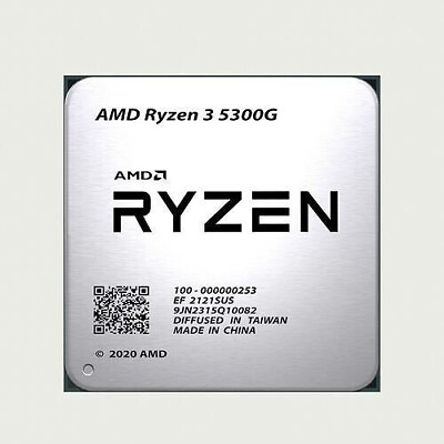 #ad AMD Ryzen 3 5300G AM4 CPU Processor 4.0 4.2GHz Quad Core 8 Thread 65W R3 5300G $68.00