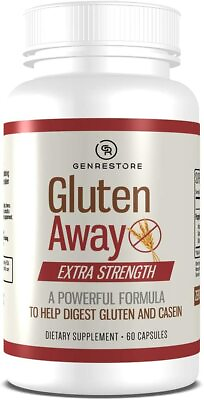 #ad Gluten Away Dietary Supplement – Extra Strength Digestive Enzyme Health 60 Cap $69.95