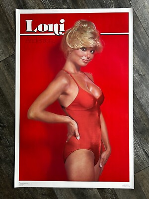 #ad LONI ANDERSON Vintage Poster Hot Girl Sexy Babe Red Bathing Suit 1978 Mancave $29.00