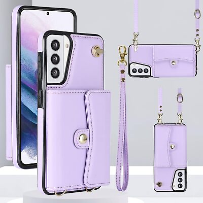 #ad Phone Case for Samsung Galaxy S21 5G 6.2 inch Wallet Cover with RFID Blocking Cr $43.68