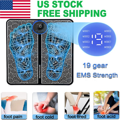 #ad EMS Foot Massager Leg Electric Deep Reshaping Kneading Muscle Pain Relax Machine $6.89