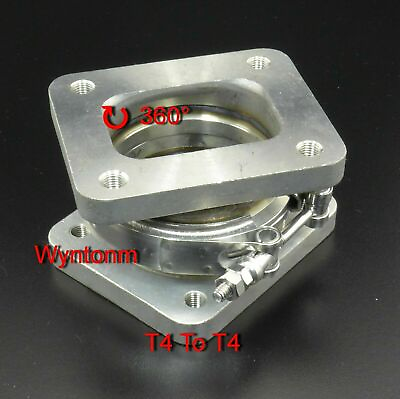 #ad T4 To T4 Turbo Inlet V Band Stainless Steel Rotation Conversion Adapter Flange $61.85