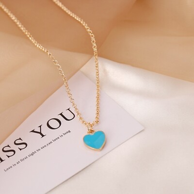 #ad Blue Heart Necklace $12.95