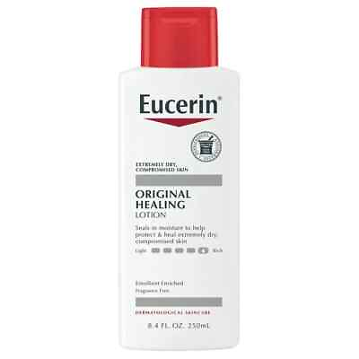#ad 8.4oz Eucerin Original Healing Lotion Very Dry Sensitive Skin Fragrance Free $8.00