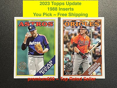 #ad 2023 Topps Update 1988 INSERTS Finish Set You Pick Judge Gunnar Free Shipping $1.89