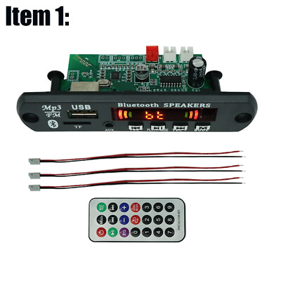 #ad DC12V 2*15W Wireless Power Amplifier MP3 Decoder Board Audio USB Car TF Radio FM GBP 3.49