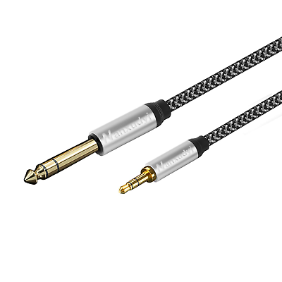 #ad 20FT 1 4quot; Male to 1 8quot; Male Stereo Audio Cable 6.35mm to 3.5mm for Phones PC $17.96