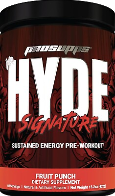 #ad 60 SERVINGS ProSupps Mr. Hyde Pre Workout. Fruit Punch 15.2oz 432 g $24.49