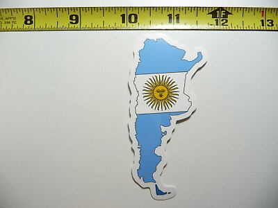 #ad ARGENTINA DECAL STICKER MAP FLAG COUNTRY OUTLINE SILHOUETTE LAPTOP $2.74