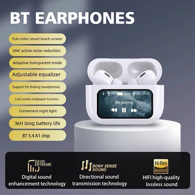 #ad Wireless Bluetooth 5.4 Earphones Headphones Earbuds In Ear Touch Screen Control $25.56