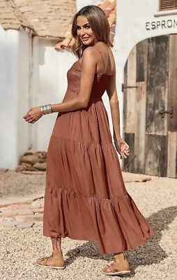 #ad Women#x27;s Sleeveless Long Maxi Dress size S NWOT $19.00