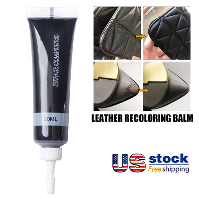 #ad Advanced Leather Repair Kit Filler Leather Repair Patch Black For Car Seat Sofa $3.99