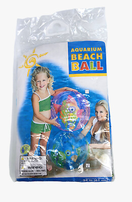 #ad The Wet Set Intex Aquarium Beach Ball 24quot; NEW Inflatable Pool Toy Fish $24.98