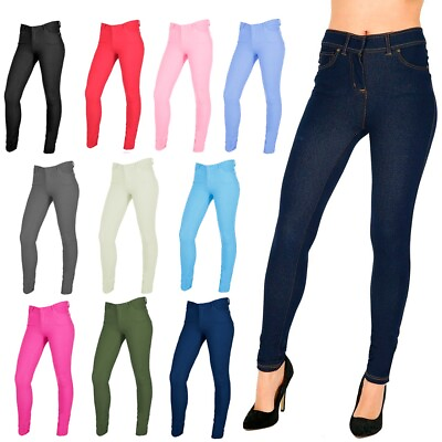#ad Ladies women JEGGINGS SKINNY FIT Tights STRETCHY GIRLS FASHION JEANS TROUSERS GBP 6.99