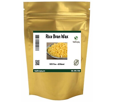 #ad Rice Bran Wax 100% Pure amp; Natural Vegan Organic Beads Pastilles Oryza Sativa $99.95