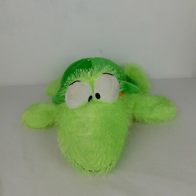 #ad Classic Toy Co Shaggy Green Turtle Plush 26quot; Big Eyes Stuffed Soft Toy Pillow $35.00