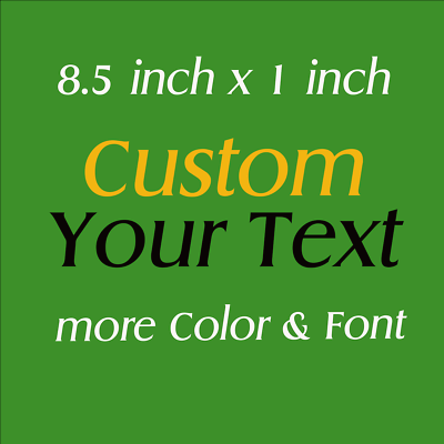 #ad Custom Lettering Decal Custom Text Window Door Bumper Cup Laptop Sticker $2.85