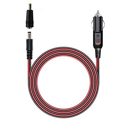 #ad 12V 24V DC Car Charger Auto Power Supply Cable DC 5.5mm x 2.1mm 4FT to Car ... $17.80