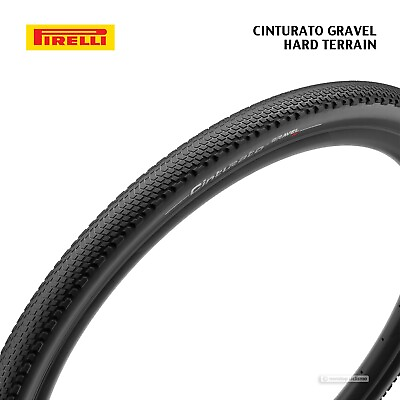 #ad Pirelli CINTURATO GRAVEL H Tubeless Ready Tire HARD TERRAIN : 700x35 mm BLACK $76.90