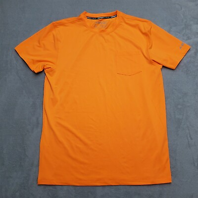 #ad Hydrofreeze X Technology Shirt Mens Large Orange Arctic Cool Performance Stretch $21.99