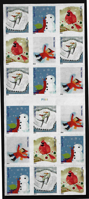 #ad US Stamps Full Pane of 18 Winter Fun ATM #4941 4944B MNH $69.69
