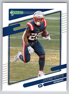 #ad 2021 James White Panini Donruss Football #50 New England Patriots NFL Card $1.99