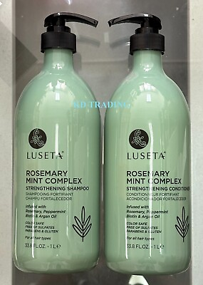 #ad 2 Pack LUSETA ROSEMARY MINT COMPLEX Strengthening SHAMPOO CONDITIONER $42.95