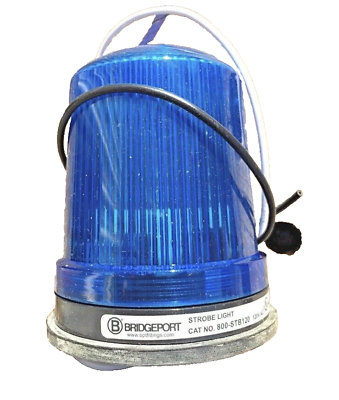 #ad 💥Bridgeport 800 STB120 Blue Strobe Light 120 VAC $52.79