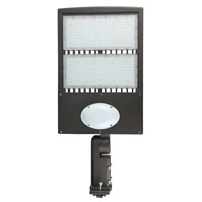 #ad 300W LED Pole Light With Photocell amp; Motion Sensor Universal Mount Street Light $344.99