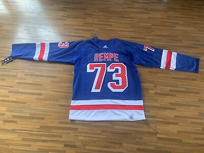 #ad #ad MEN#x27;s N ew York Rangers Matt Rempe#73 Stitched Jersey Blue $69.99