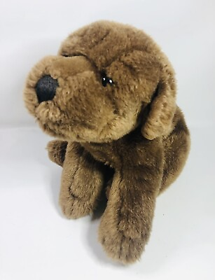 #ad Jaag Brown Puppy Dog 11” Chocolate Lab Stuffed Animal 5” Tail Pellets Beanie $19.99