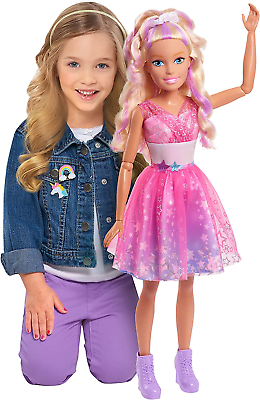 #ad Barbie 28 Inch Best Fashion Friend Star Power Doll and Accessories Blonde Hair $118.99