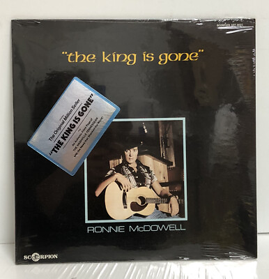 #ad RONNIE MCDOWELL THE KING IS GONE w Newspaper ELVIS LP 12quot; FACTORY SEALED $11.69