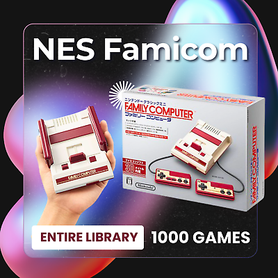 #ad Nintendo Famicom Classic Mini NES HDMI Console 30 1000 Games 2 Controllers $99.99