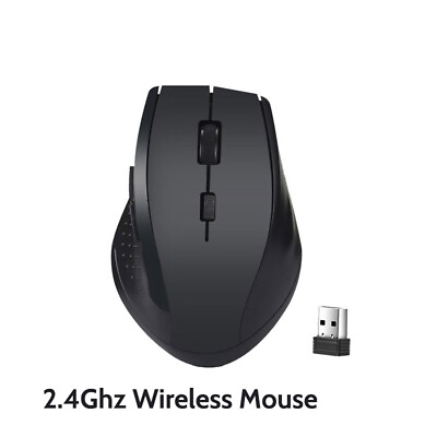 #ad 2.4Ghz Wireless Mouse Game for Computer PC Gaming Mouse With USB Receiver Laptop $9.07