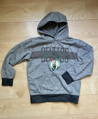 #ad Boston Celtics Hoodie Kids Grey Pullover Boston NBA Sweatshirt Authentic Youth $14.57
