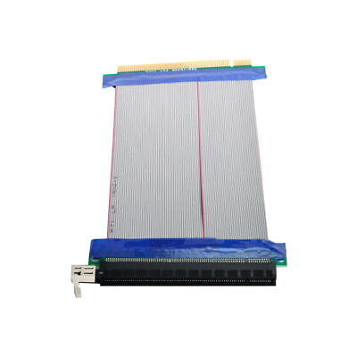 #ad 20cm PCI E Express 16X to 16x Male to Female Riser Extender Card Ribbon Cable $7.99