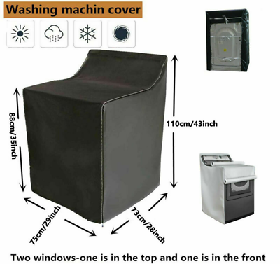 #ad Washing Machine Top Dust Cover Laundry Washer Dryer Protect Waterproof Dustproof $15.79