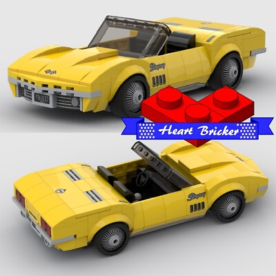 #ad LEGO CONVERTIBLE 1969 Corvette Stingray Speed Champions Custom Kit ONLY HERE $44.99