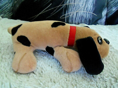 #ad Vtg 1986 Mini Pound Puppiy Plush Brown Spotted Dog 7.5” $15.00