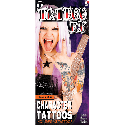 #ad Temporary Tattoo Rock Star $9.99