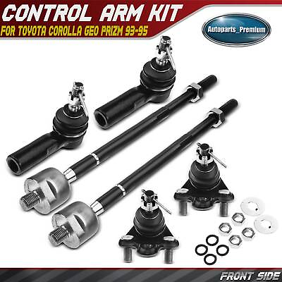 #ad 6Pcs Inner amp; Outer Tie Rod End w Ball Joint for Toyota Corolla Geo Prizm 93 95 $37.99